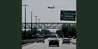 Vuelo sobre viaducto