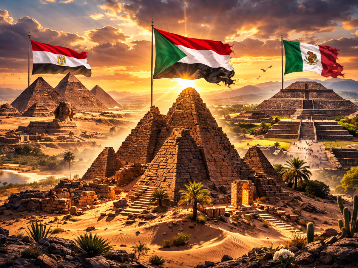 Donde el mundo se llena de pirámides